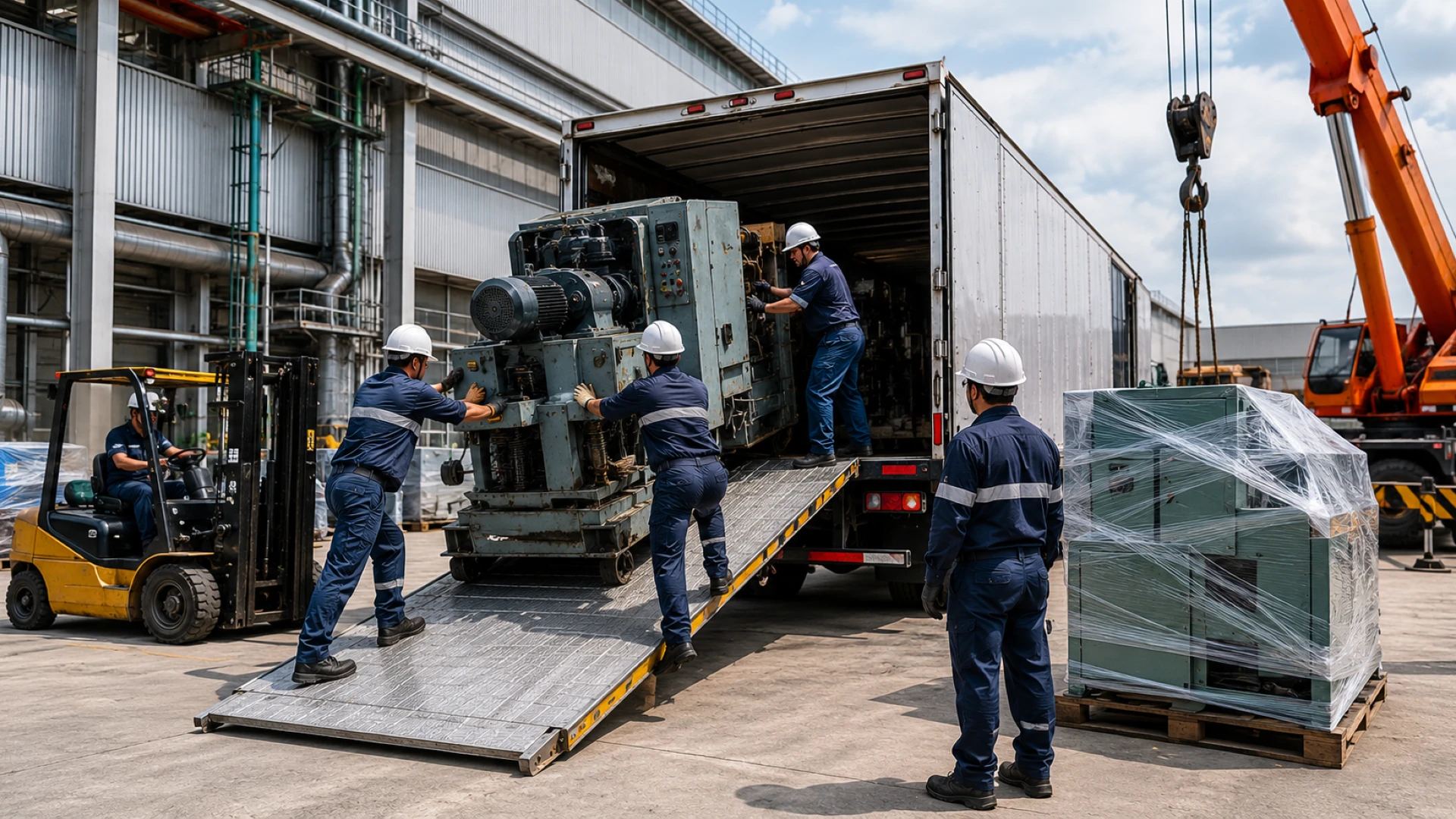 Transporte de maquinaria pesada - Mudanzas Industriales Escudero